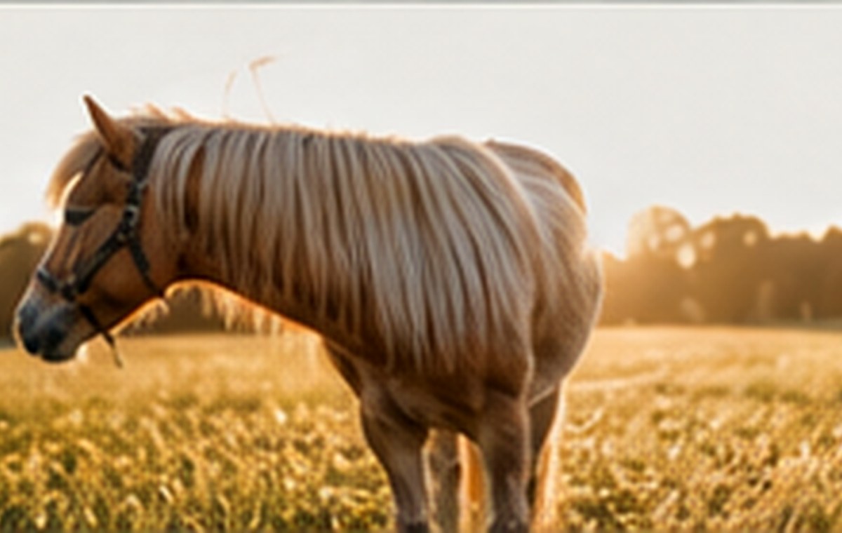 Pony auf der Wiese